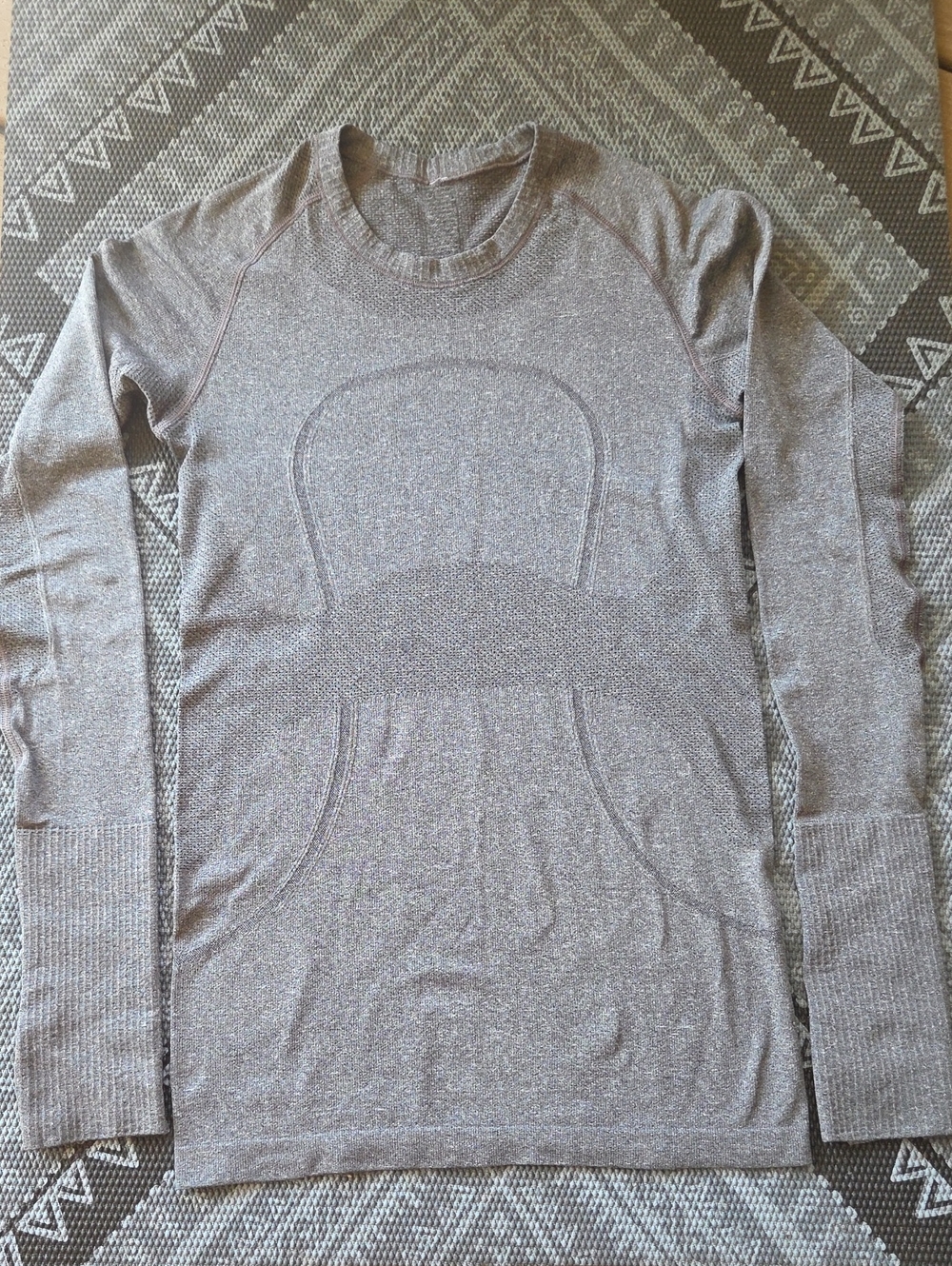 Lululemon Swiftly Tech Gray Long Sleeve Top 4